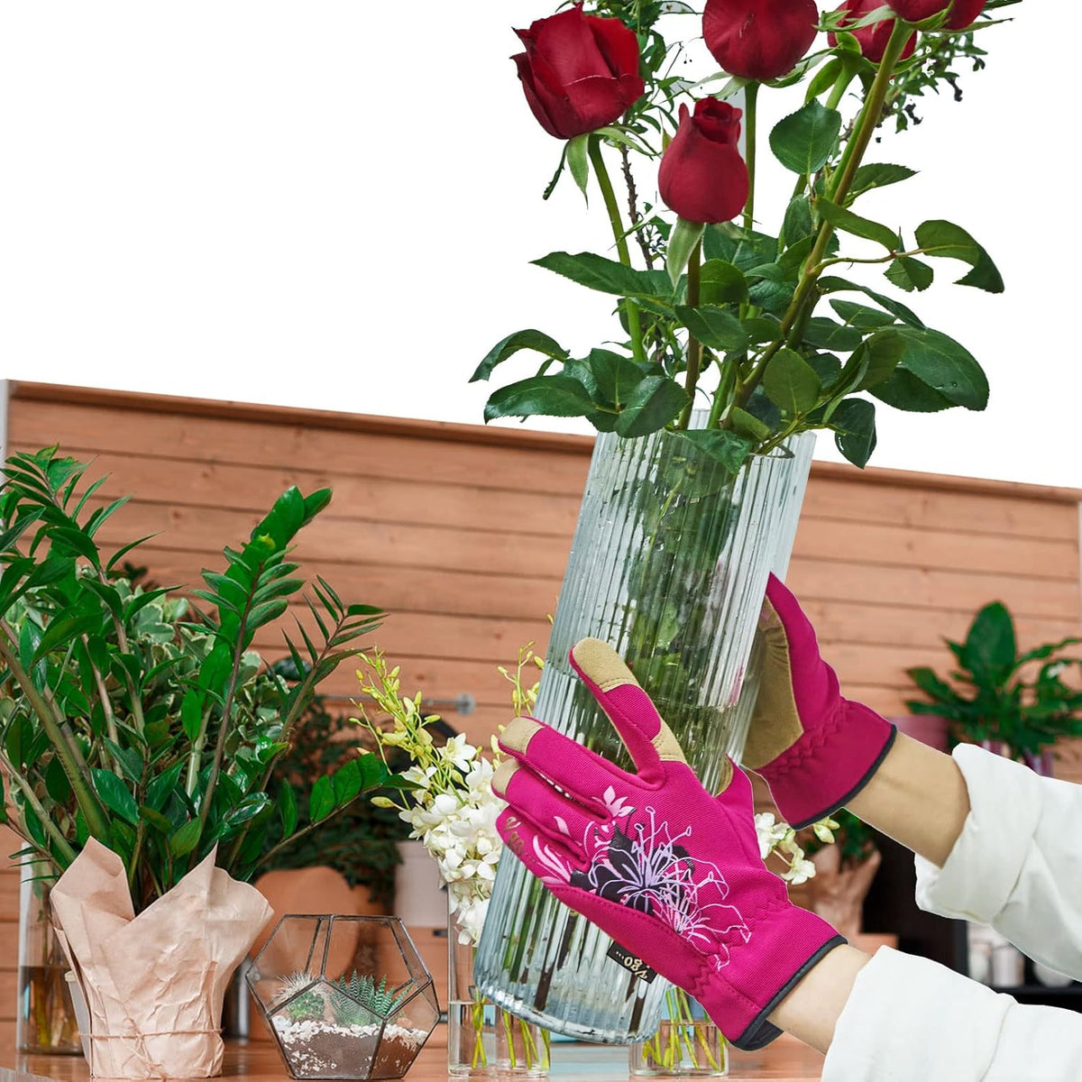 Vgo... Gardening Gloves for Women,Puncture-proof,Thornproof,Safety Work Gloves for