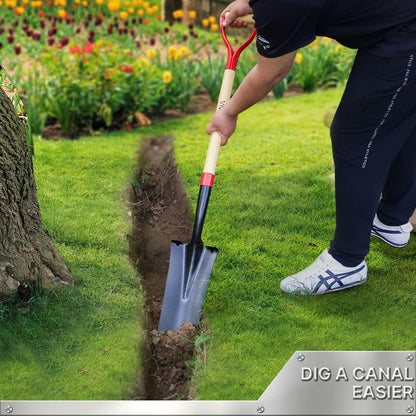 VNIMTI Spade Shovel,Transplanting Spade，Drain Spade,Spade Shovels for Digging,Sharp Shooter Shovel