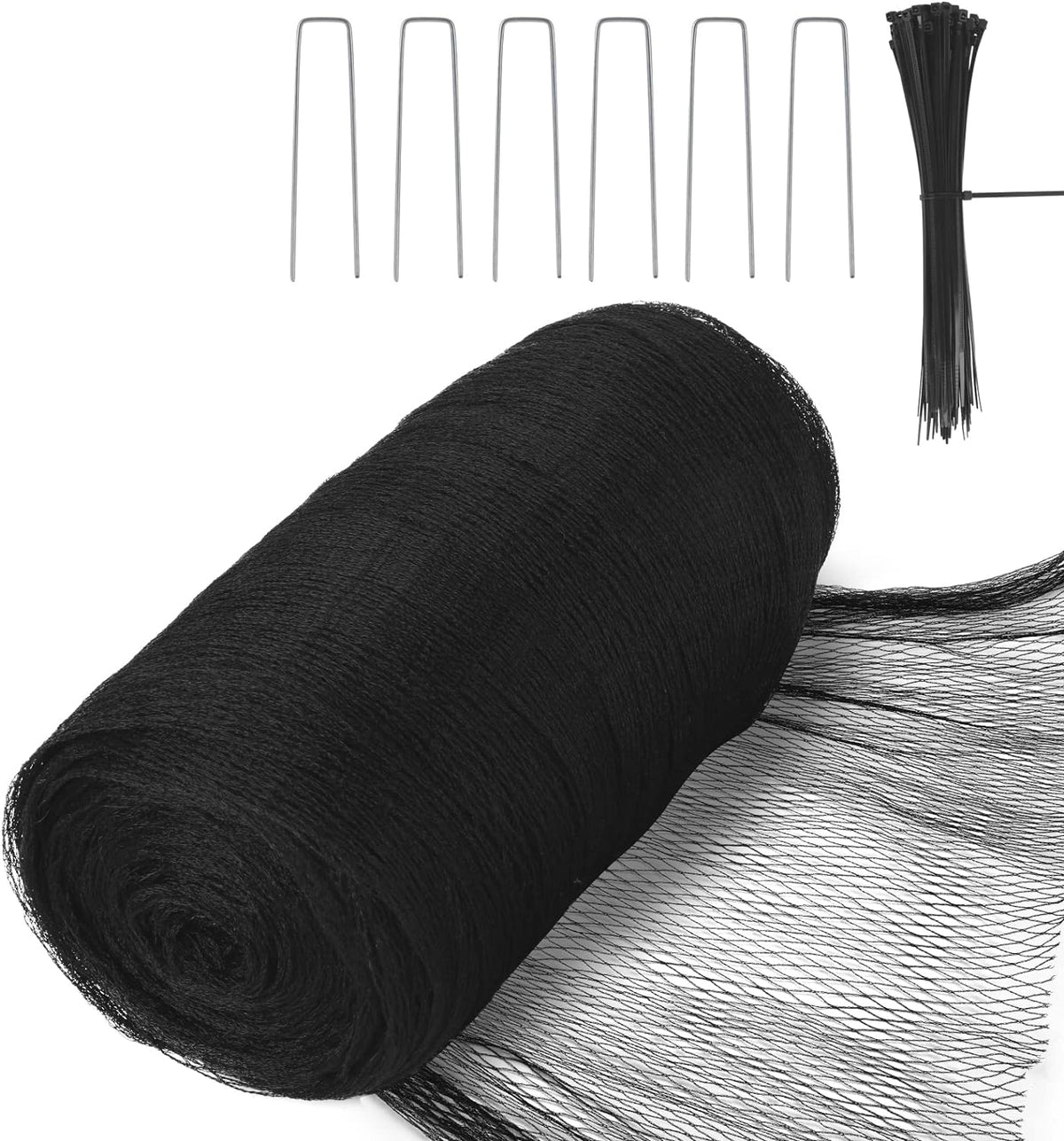 Bird Netting for Garden, 26 x 49FT Heavy Duty Anti Bird Netting Mesh with Ties and Landscape