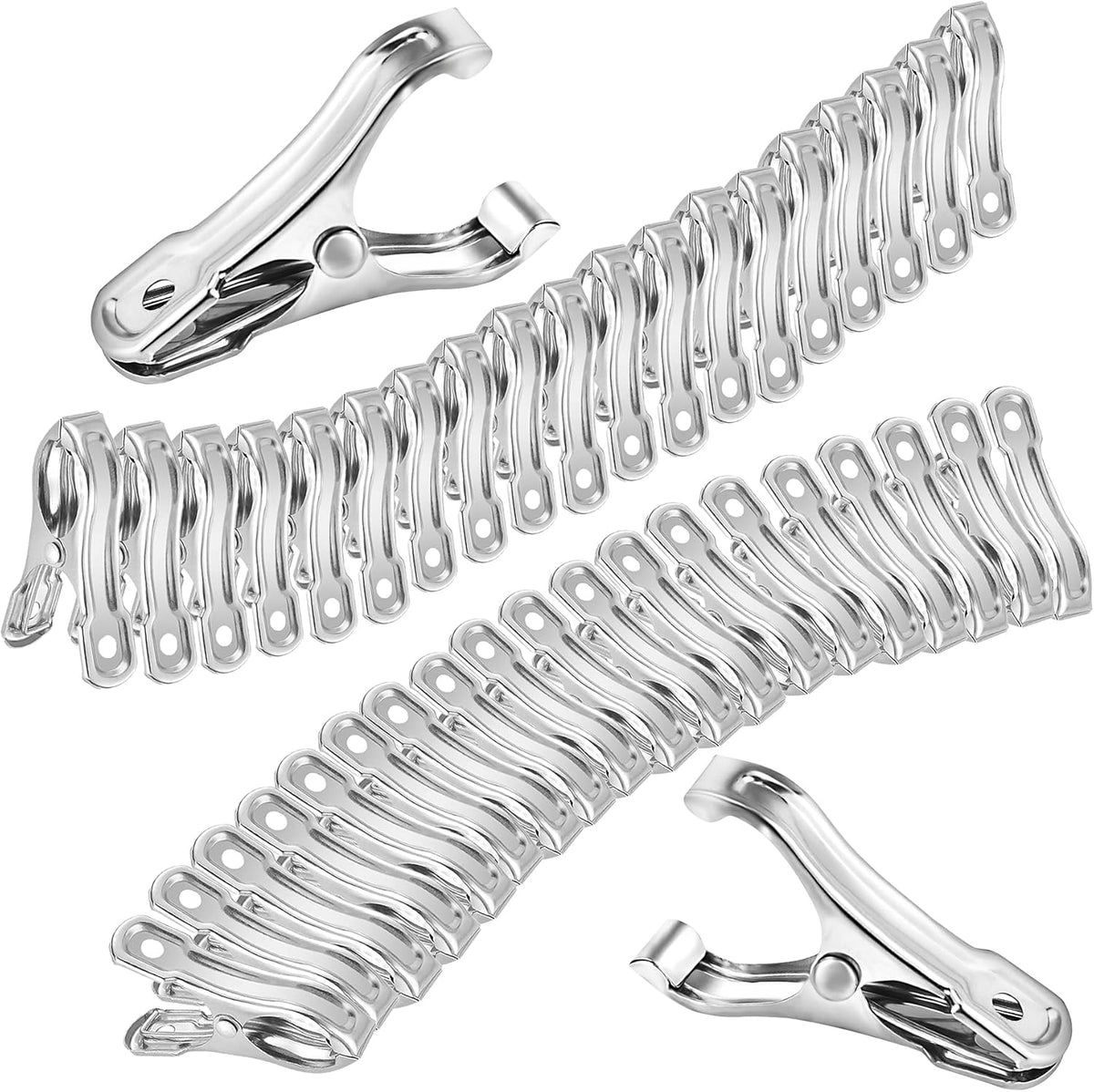 40 PCS Garden Clips, Greenhouse Clamps Made of Stainless Steel, Greenhouse Clips for Netting, Have