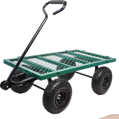 with a Four-Wheeled Trailer with a Double-Deck Detachable Side,The Steel Multifunctional Heavy-Duty