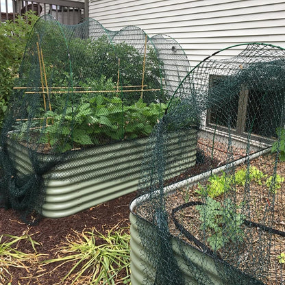 Garden Hoops for Raised Beds, 36pcs Greenhouse Hoops Grow Tunnel, 8ft Rust-Proof Fiberglass Frame