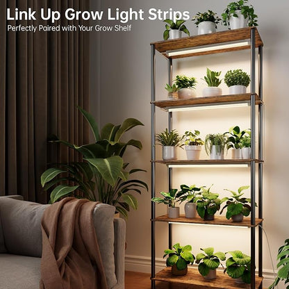 Bstrip Grow Light, 2FT 48W (2 X 24W) Plant Light with Timer, Full Spectrum with 660nm Red LEDs
