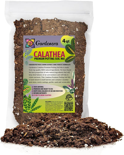 Gardenera Calathea Potting Mix - Promote Strong Roots and Captivating Patterns with Our Premium