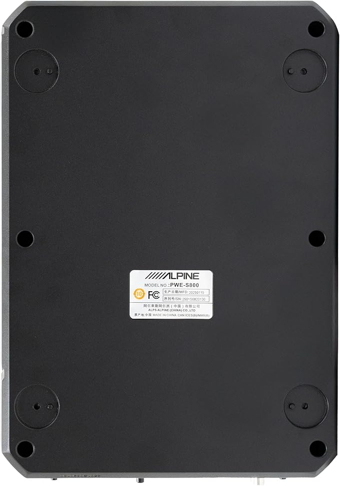 Alpine PWE-S800 8" Compact Powered Subwoofer Enclosure