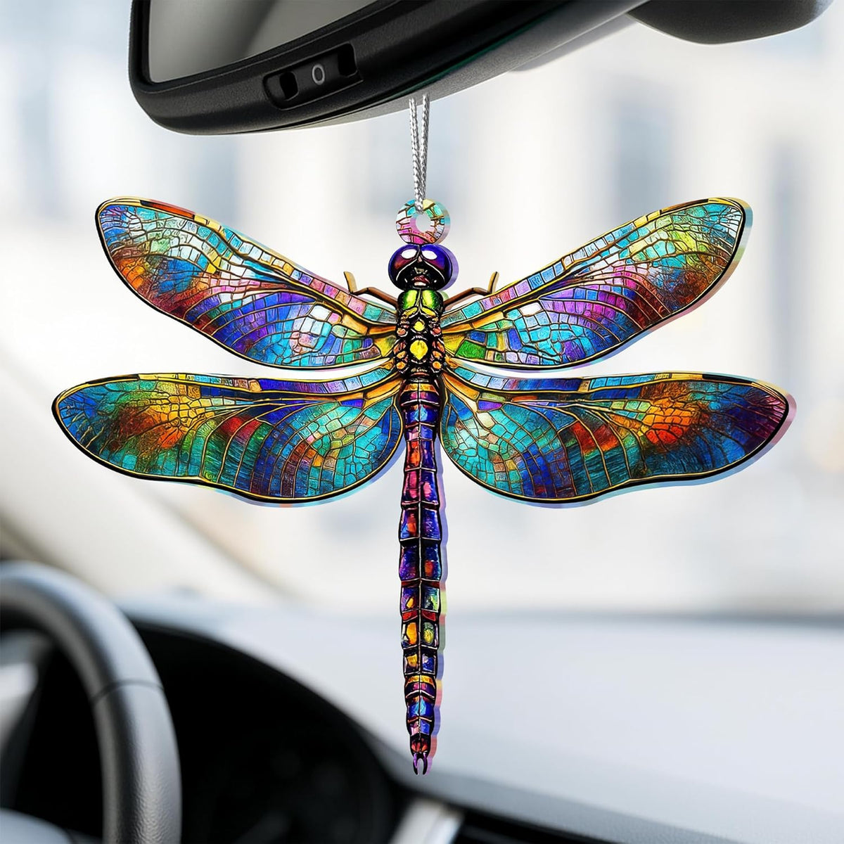 Dragonfly Gifts for Women, Dragonflies Decor Suncatcher Effect, Dragon Fly Stained Glass Effect