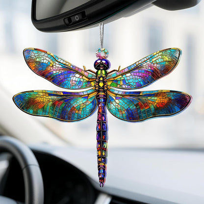 Dragonfly Gifts for Women, Dragonflies Decor Suncatcher Effect, Dragon Fly Stained Glass Effect