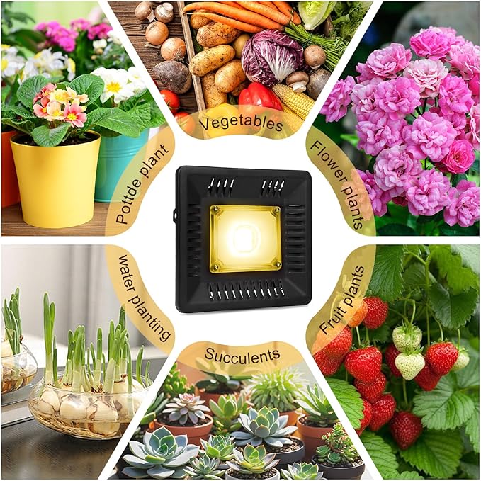 CANAGROW Waterproof Plant Light, Outdoor Grow Light, Sunlike Full Spectrum LED Grow Lamp, Refugium