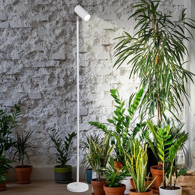 HMVPL White Grow Lights for Indoor Plants Full Spectrum,Tall Plant Light for Indoor Growing with