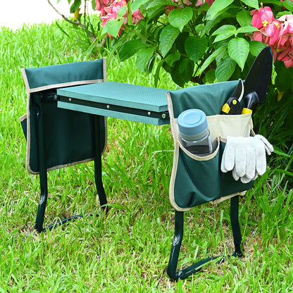 KVR Upgraded Garden Kneeler and Seat with Thicken & Widen Soft Kneeling Pad,Heavy Duty Foldable