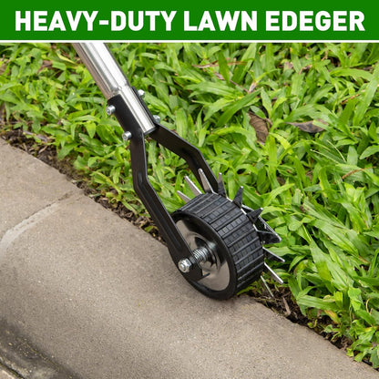 BlumWay 67 Inch Rotary Wheel Edge Trimmer, Rotary Shears, Manual Sidewalk Edgers, Length 23.6" to