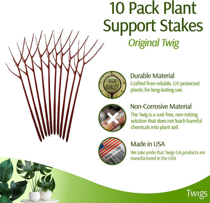 Plant Support Stakes, Stem Holder Structures for Indoor & Outdoor Use, Garden Accessories for