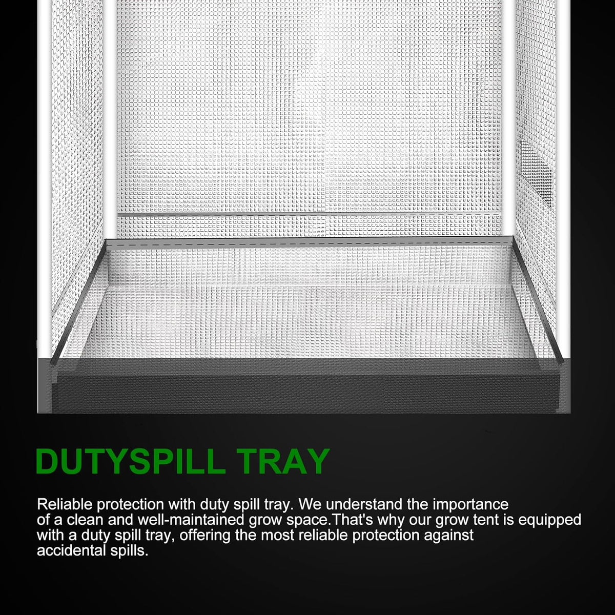 MELONFARM Small Grow Tent for Aerogarden，18”x18”x48” ，Hydroponics Growing System ，Highly Reflective