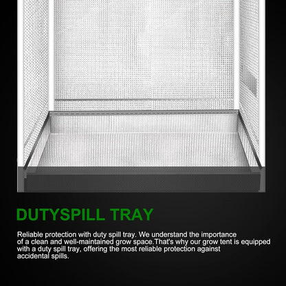 MELONFARM Small Grow Tent for Aerogarden，18”x18”x48” ，Hydroponics Growing System ，Highly Reflective