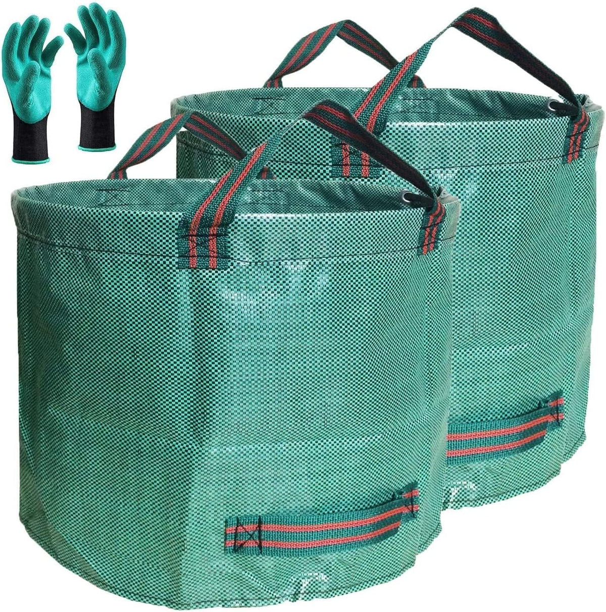 Professional 2-Pack 137 Gallon Lawn Garden Bags Large (D34,H34 inch) Yard Waste Bags w/Gardening