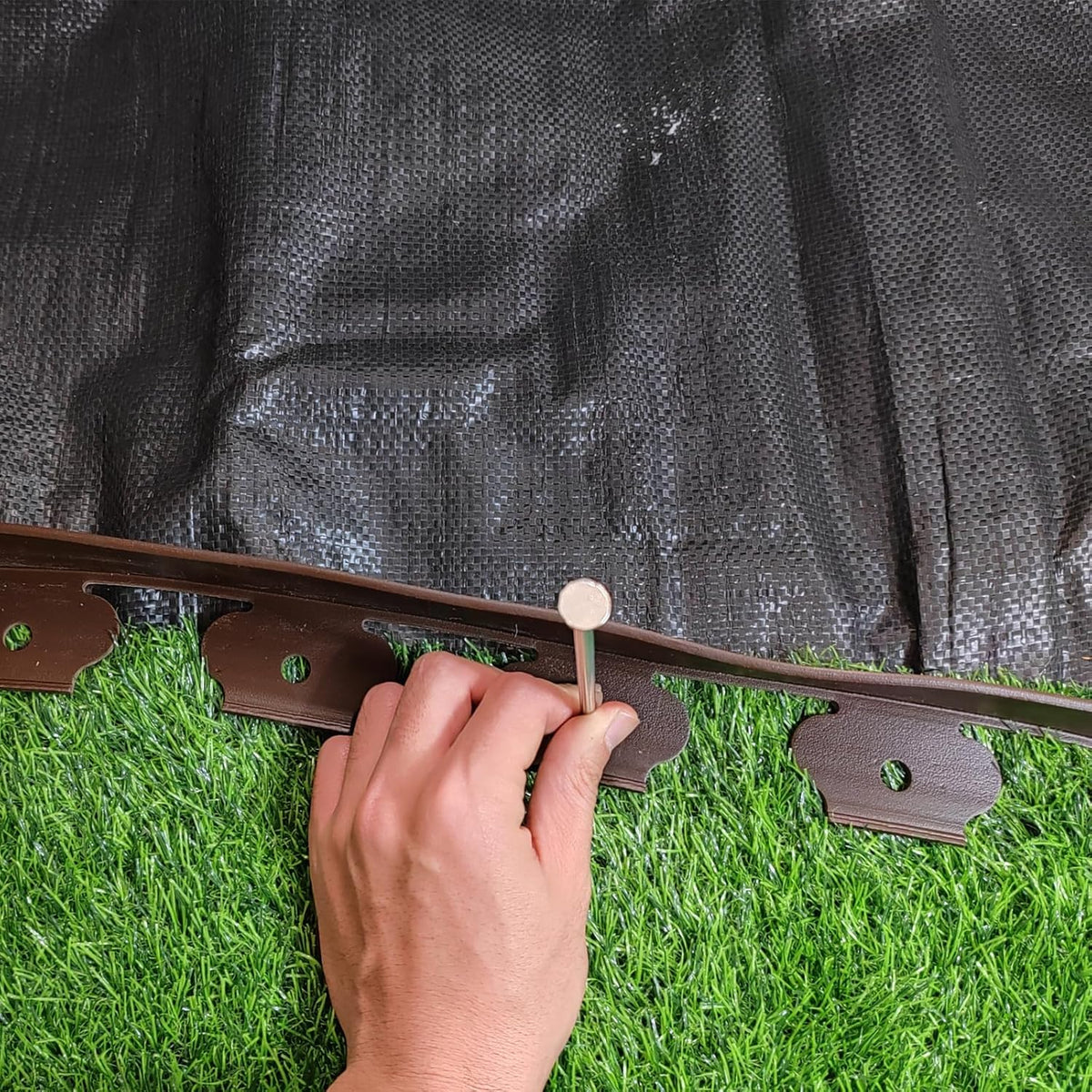 Landscape Stakes,Metal Galvanized Landscape Spikes for Artificial Turf,Tent Spikes,Paver Edging