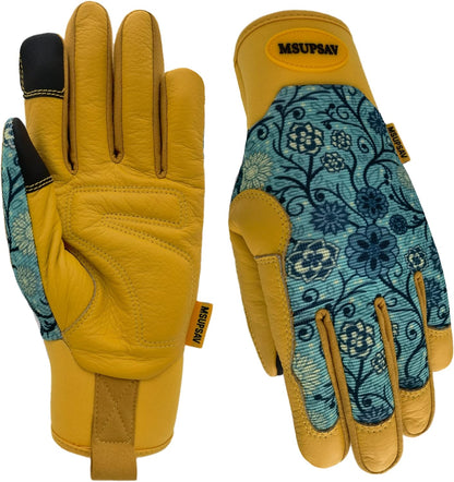 Thorn Proof&Puncture Resistant Gardening Gloves with Grip,Garden Gloves for Women, Leather Work