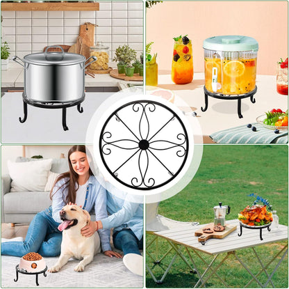 5 packs Rustproof Metal Plant Stands for Multiple Plant, Heavy Duty Plants Holder Outdoor Indoor