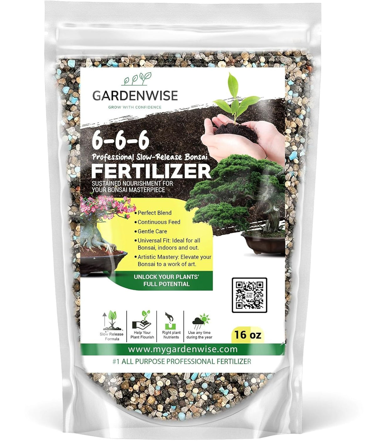 Bonsai Fertilizer Pellets – Slow-Release Bonsai Tree Fertilizer & Food for Compact Growth, Dense