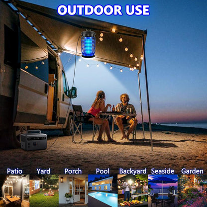 Bug Zapper Outdoor, Mosquito Zapper with LED Light, Fly Zapper Outdoor Indoor, Insect Zapper