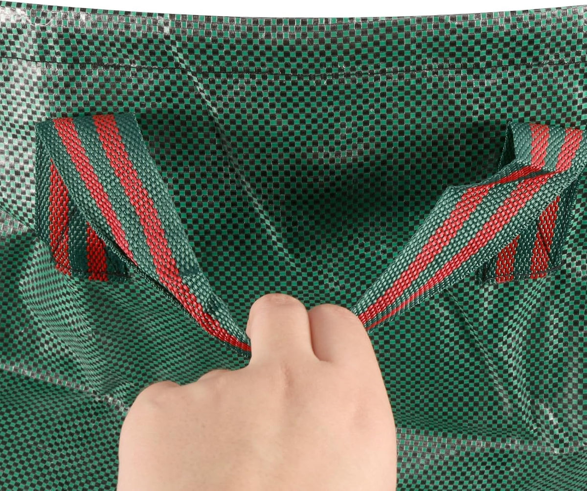 5 Packs 5 Packs 72 Gallon Reusable Yard Waste Bags, Leaf Collection Bags with Handles, Heavy Duty