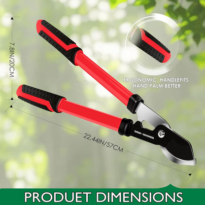 23" Bypass Lopper,Heavy Duty Branch Cutter with 2" Cutting Capacity,Tree Trimmer for Gardening