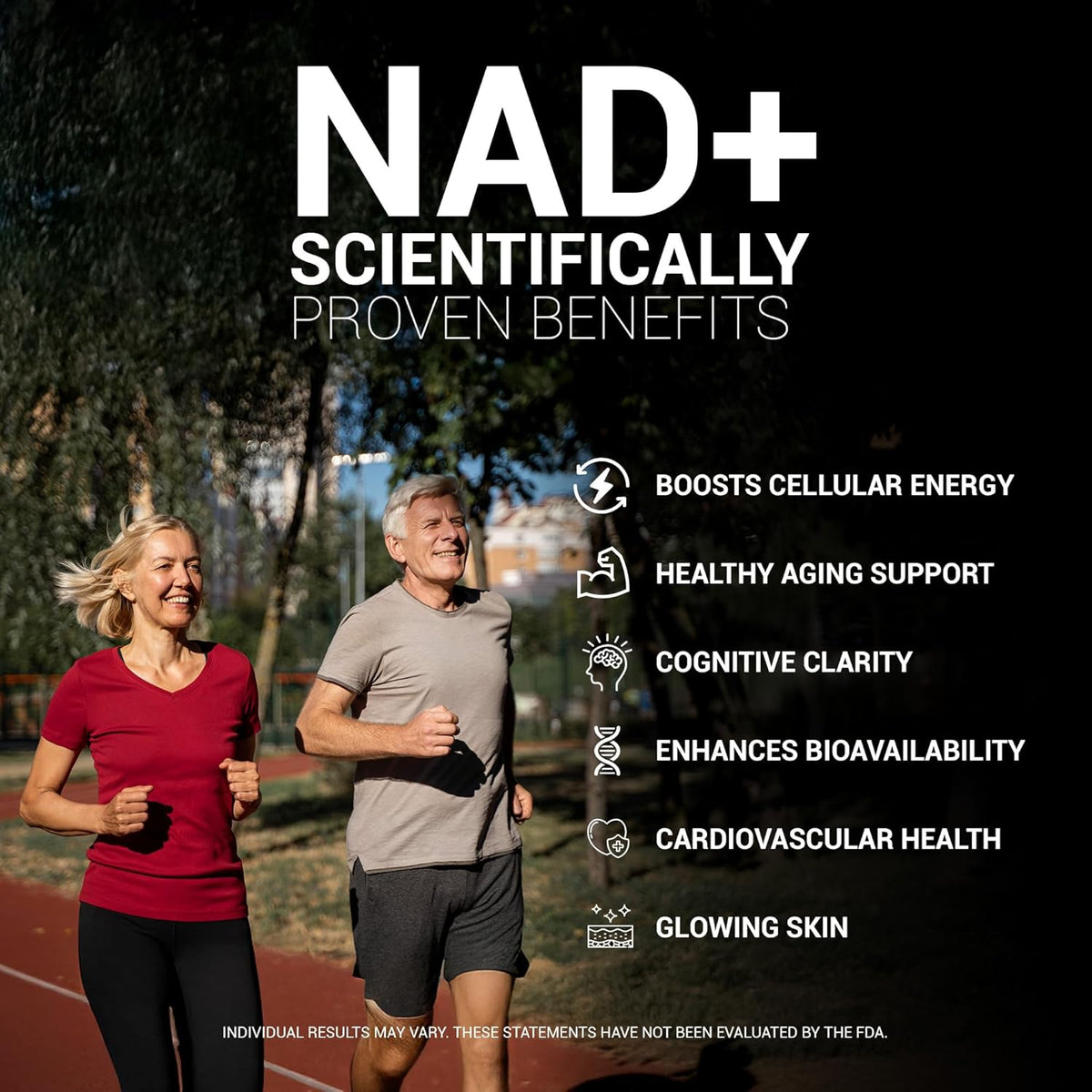 NAD+ Supplement w/ Resveratrol, B12, Phosphatidylcholine & Bioperine – 900mg NAD+ Capsule, 60