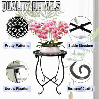 Plant Stand Indoor Outdoor, Metal Plant Stand for Indoor Plants Iron Art Flower Pot Holder Stand
