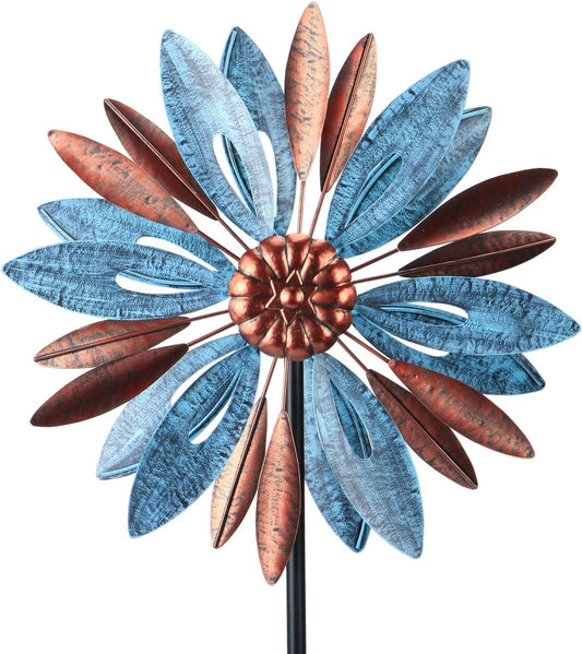 WONDER GARDEN Wind Spinners Outdoor - Metal Wind Spinner Windmill, Kinetic Wind Sculpture &