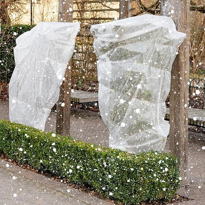 ANPHSIN 2 Pcs Extra Large Winter Plant Cover Freeze Protection - 71" x 83" Plastic Plant Frost Bags