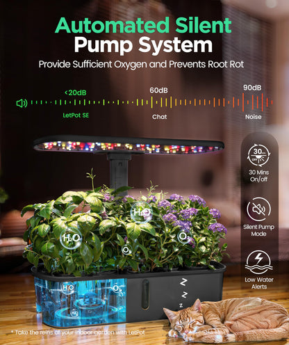 LETPOT LPH-Air 10-Pod Hydroponics Growing System Indoor Garden Kit