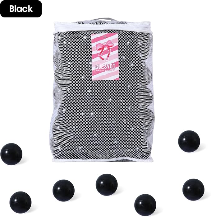 Ball Pit Balls for Kids, Plastic Refill 2.2 Inch Balls, 100 Pack, Bright Colors, Phthalate and BPA