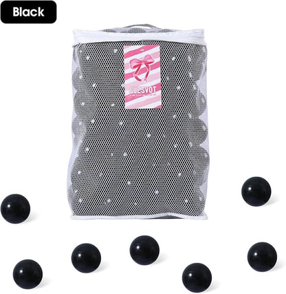 Ball Pit Balls for Kids, Plastic Refill 2.2 Inch Balls, 100 Pack, Bright Colors, Phthalate and BPA