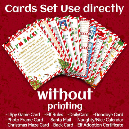 12 Day Christmas Elf Kit 2024 Elf Activities, Miniature Elf Props, Elf Accessories, Elf Mischief