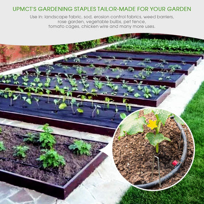 6 Inch Galvanized Garden Landscape Staples Stakes 25 50 100 PCS Anti-Rust Garden Staples U-Shaped