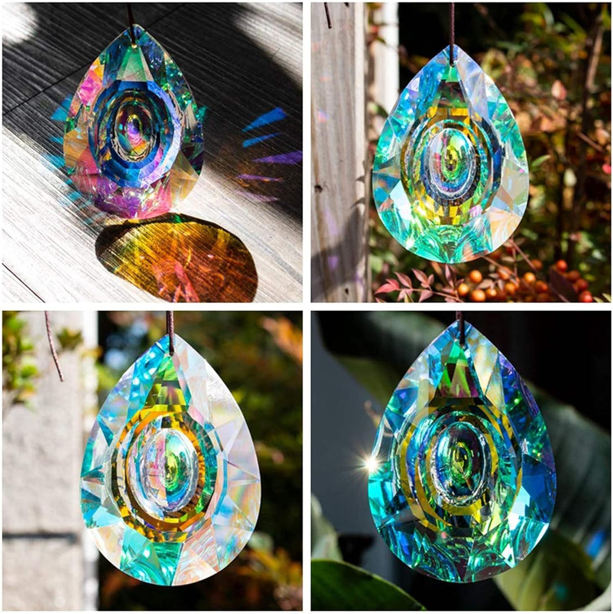 H&D HYALINE & DORA 89mm/3.5in Hanging Chandelier Crystals Prisms for Window Suncatchers Chandelier