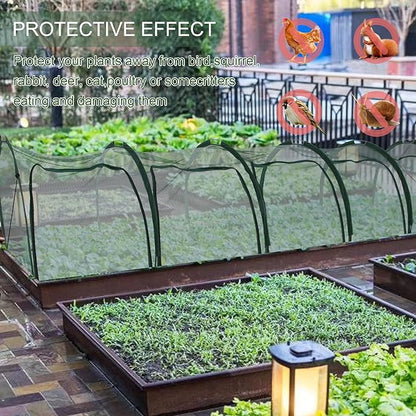 Flexible Net Grow Tunnel - Garden Greenhouse Mesh Cover Growhouse Cloche for Protecting Fruit
