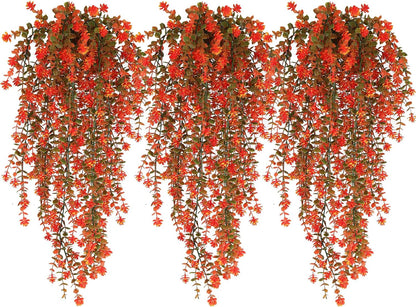 Fall Artificial Hanging Plants Artificial Fall Flowers Faux Autumn Plants Faux Hanging Plants