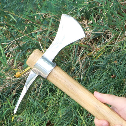 Gardening Pick Axes, 2 in 1 Multifunctional Mattock Pickaxe, Stainless Steel Double Headed Pickaxe