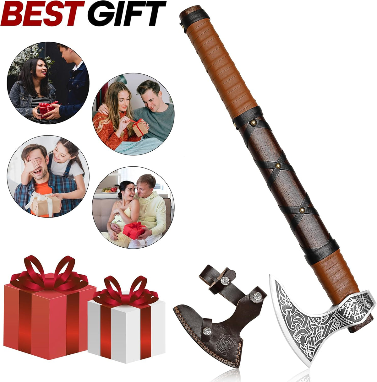 SHINY CRAFTS-Axes Viking Axe Hatchet Norse Axe Best Tomahawk Viking Bearded Axe- Beautiful Camping