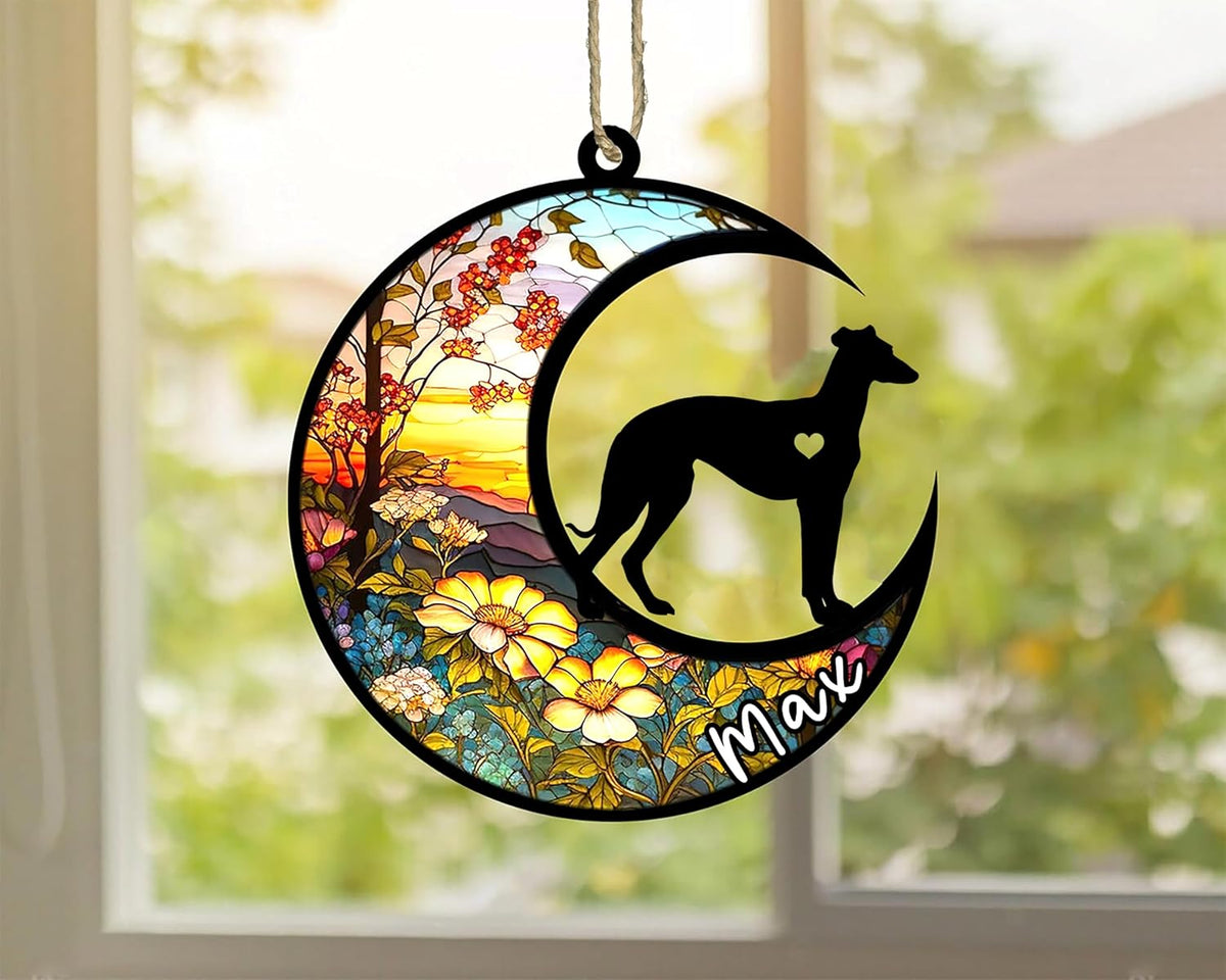 Personalized Dog Memorial, Custom Name Weimaraner Dog Christmas Ornament with Name, Custom Breeds