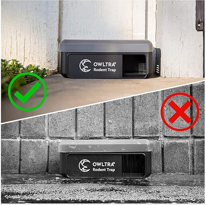 OWLTRA OW-7 in-/Outdoor Electric Rodent Trap, Instant Kill Mouse & Rat Zapper with Waterproof