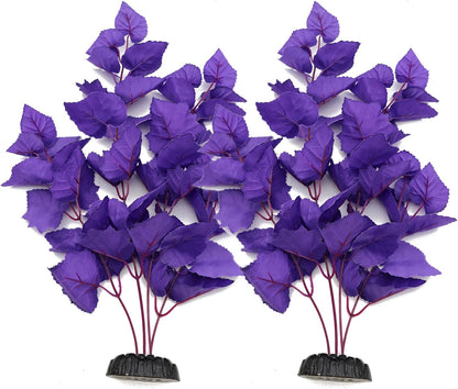ALEGI Silk Aquarium Plants, 16 Inch Artificial Silk Plants Decorations for Fish Tank,Aquarium Décor
