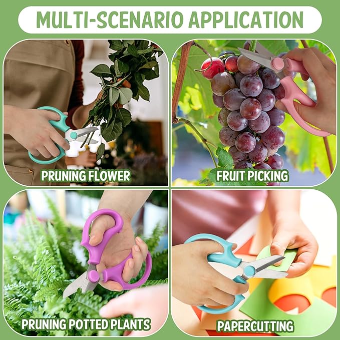 24 Pcs Flower Scissors Stainless Steel Floral Shears Floral Scissors for Fresh Flower Shears for