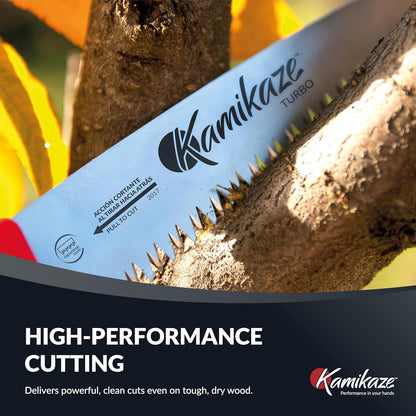 EZ Kut Kamikaze Straight Blade Pruning Saw – 18" Heavy Duty SK5 Carbon Steel – Japanese Pull-Cut