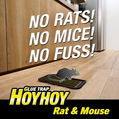 HOY HOY Regular Size Rat & Mouse Indoor/Outdoor Glue Trap (4 Pack)