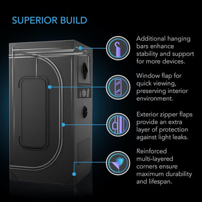 AC Infinity AI Grow System PRO 5x5, 6-Plant Kit w/Self-Learning AI Controller, Dynamic Airflow &