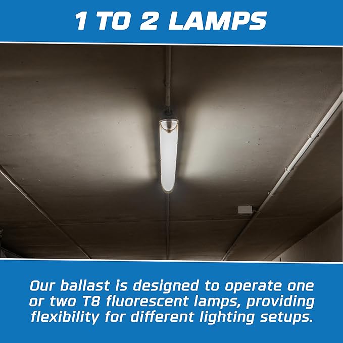 OHLECTRIC 10 Pack - Replacement for ICN2P32-SC 1&2 Lamp - T8 Fluorescent Ballast, Electronic