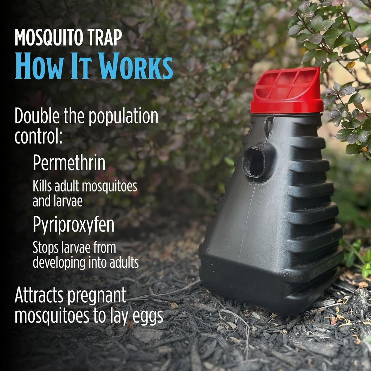 Grandpa Gus’s Mosquito Trap - Effective Long Term Outdoor Mosquito Control Killer Trap, Eco