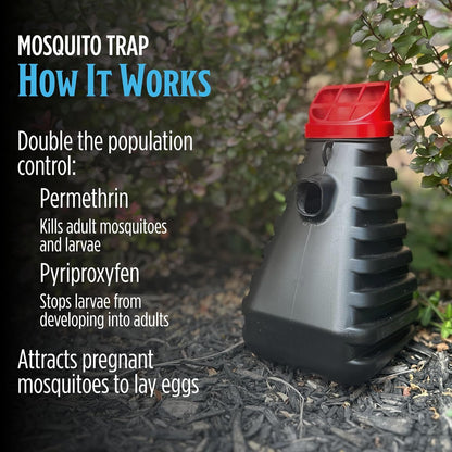 Grandpa Gus’s Mosquito Trap - Effective Long Term Outdoor Mosquito Control Killer Trap, Eco